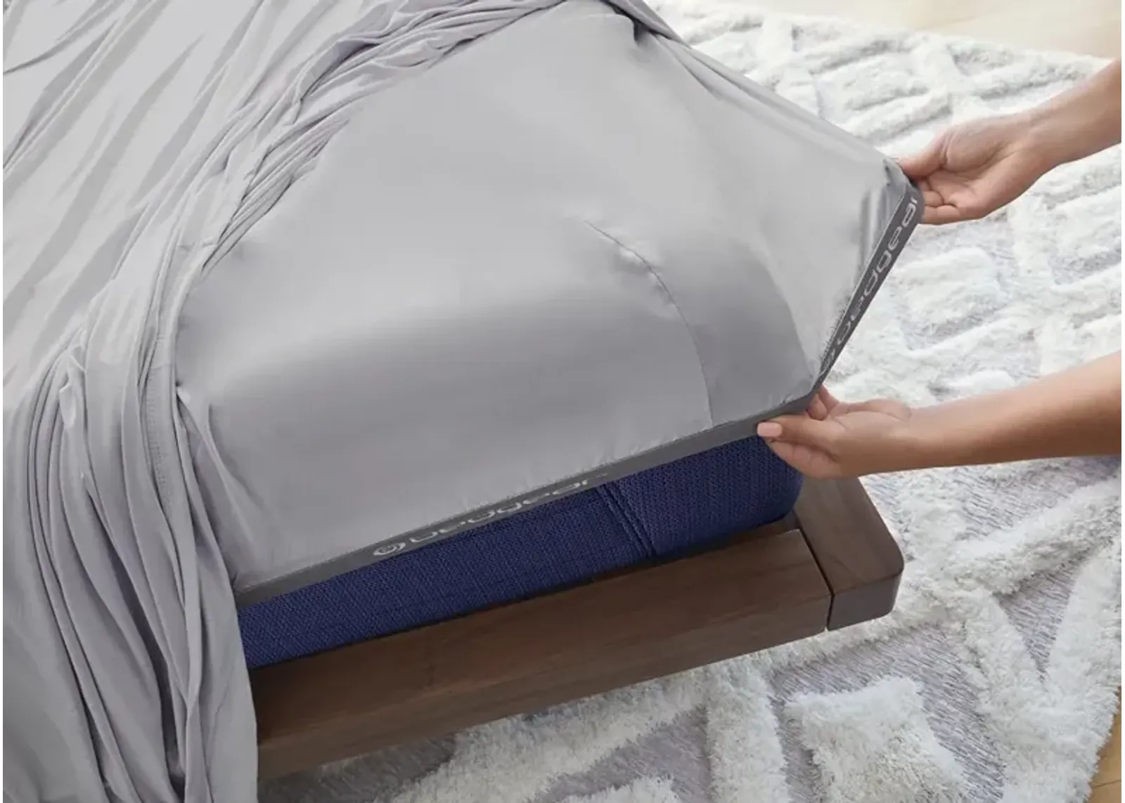 Bedgear Full Light Grey Hyper Cotton Sheet Set