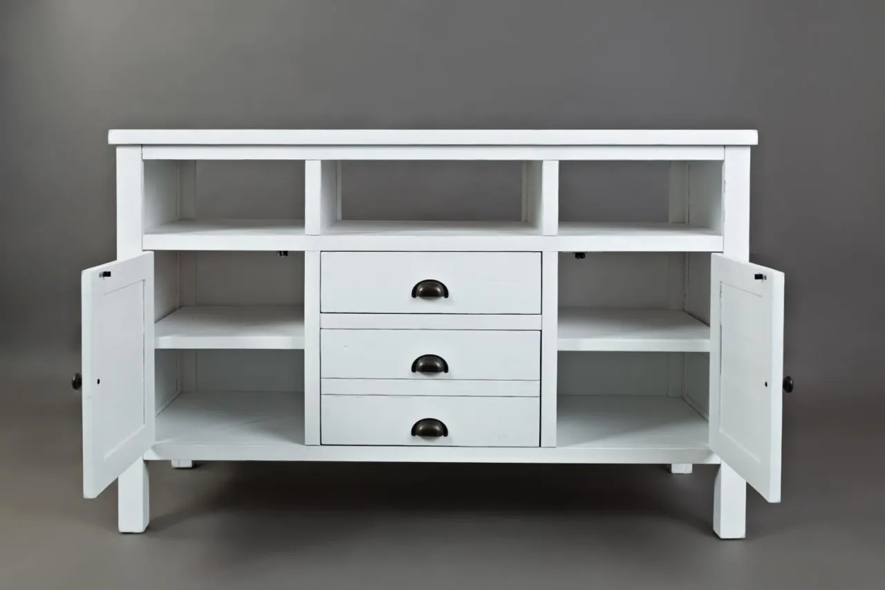 ARTISAN'S CRAFT 50 INCH MEDIA CONSOLE WEATHERED WHITE