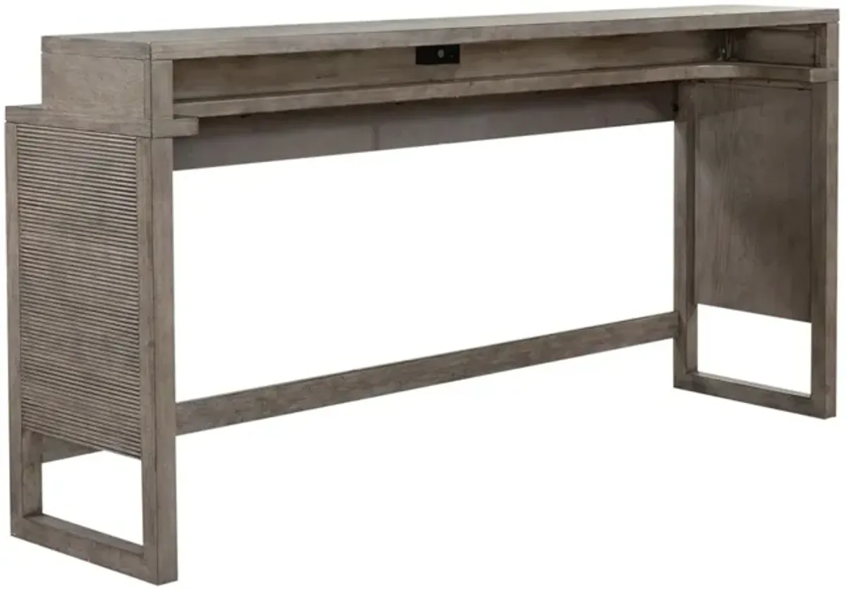 Liberty Furniture Bartlett Field Dusty Taupe Console Bar Table