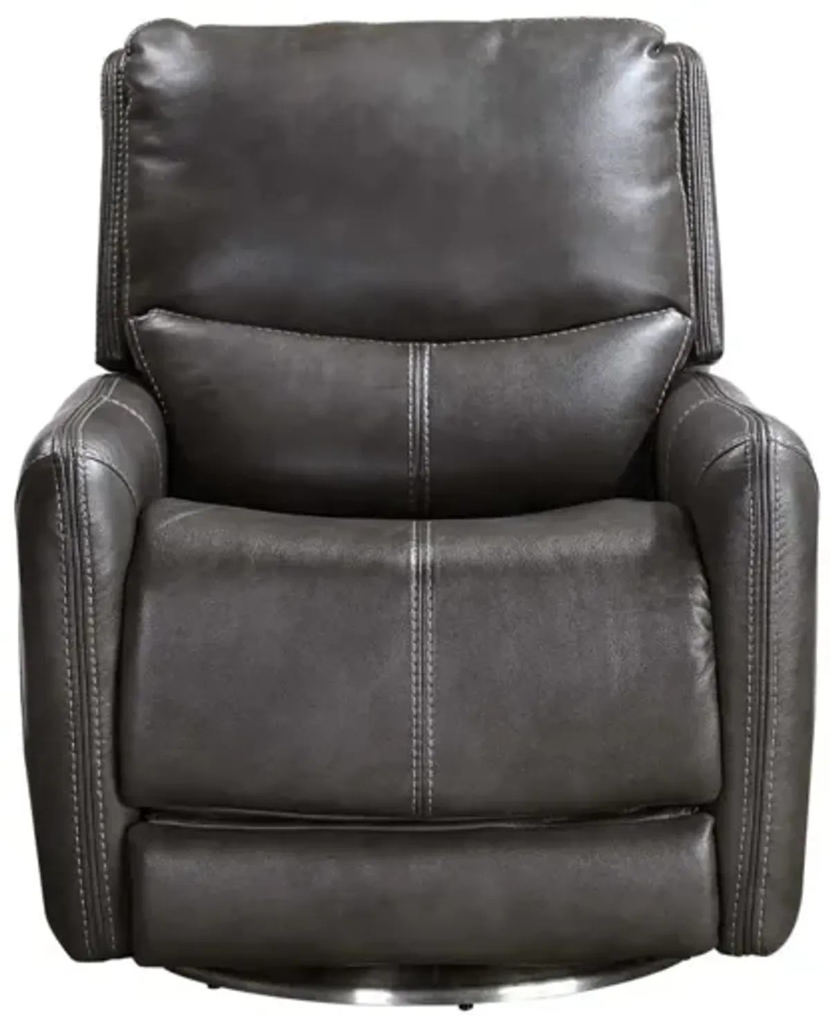 Steve Silver Athens Charcoal Triple-Power Swivel Motion Recliner Chair