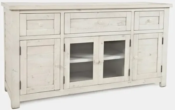 Jofran American Folklore 60 Inch Antique Cream Antique Cream Media Entertainment TV Stand