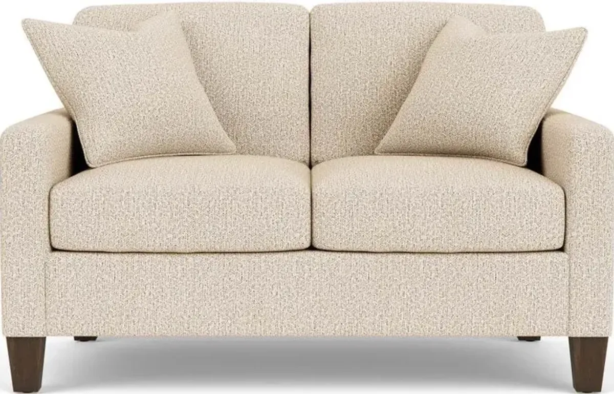 Flexsteel South Haven White Moondust Loveseat