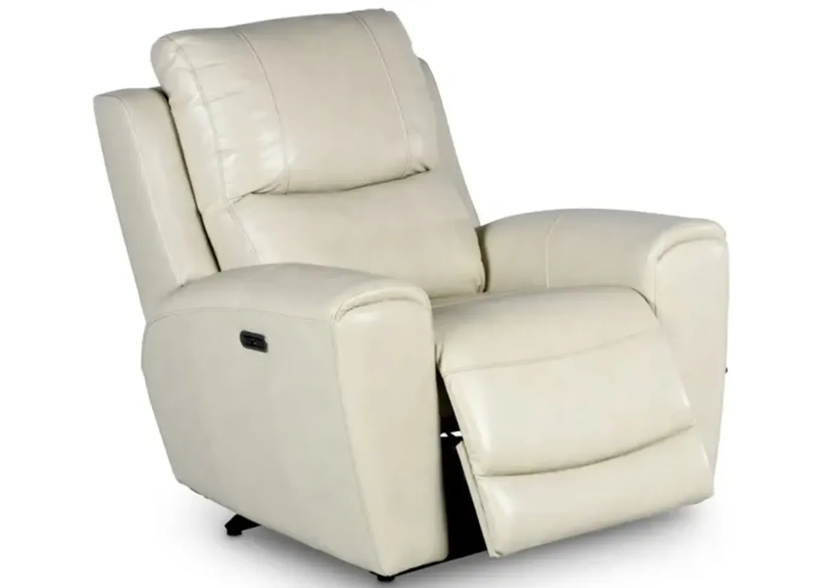 Steve Silver Laurel Ivory Leather Power Recliner