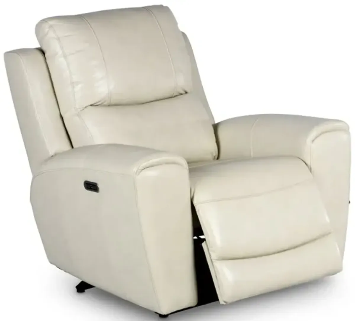 Steve Silver Laurel Ivory Leather Power Recliner