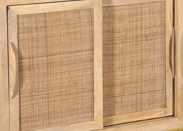 Crestview Bengal Manor Natural Cane Sideboard