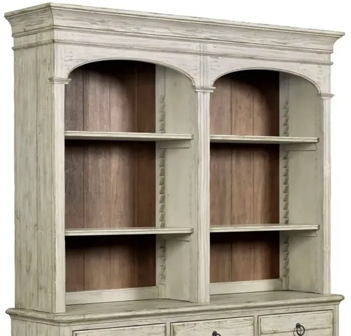 Kincaid Weatherford Cornsilk Hastings 3-Drawer Open Hutch/Buffet