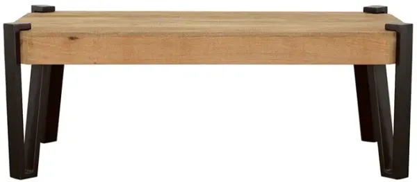 Winston Rectangular Wood Top Coffee Table Natural