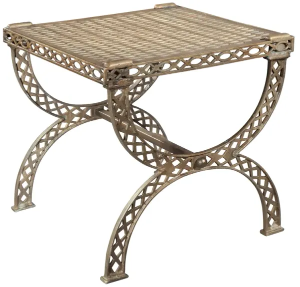 Hekman Gratetop Xbench Side Table