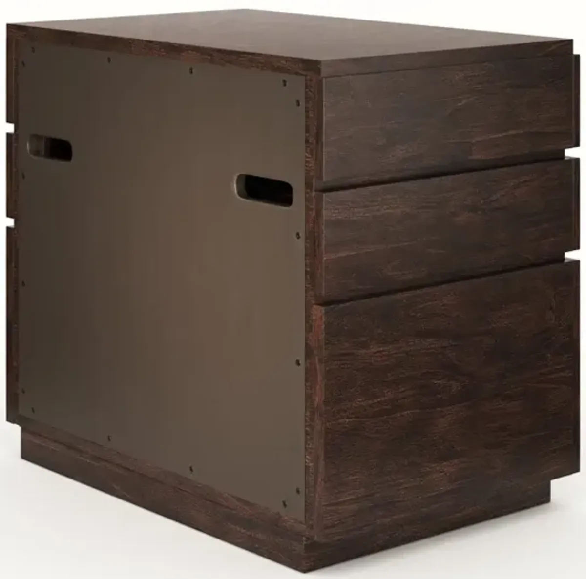 Casa Inspirata Mattone Lateral File in Brunette Dark Brown Wood Finish