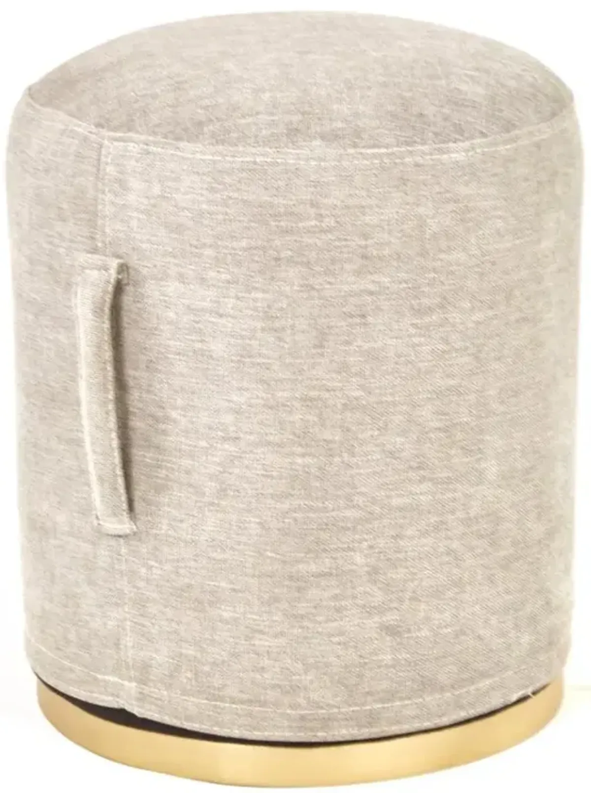 SMALL BRASS/ANEW POUF OTTOMAN