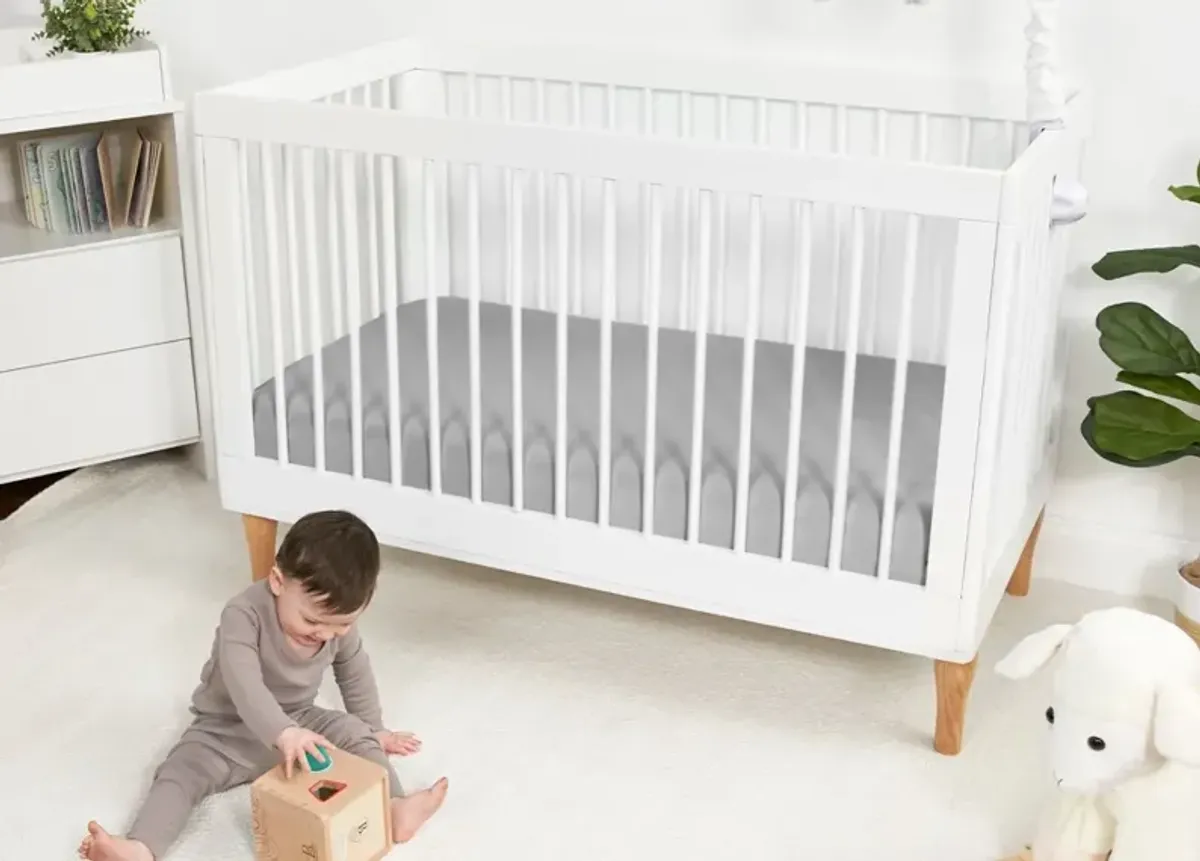 Bedgear Light Grey Dri-Tec Performance Crib Sheet