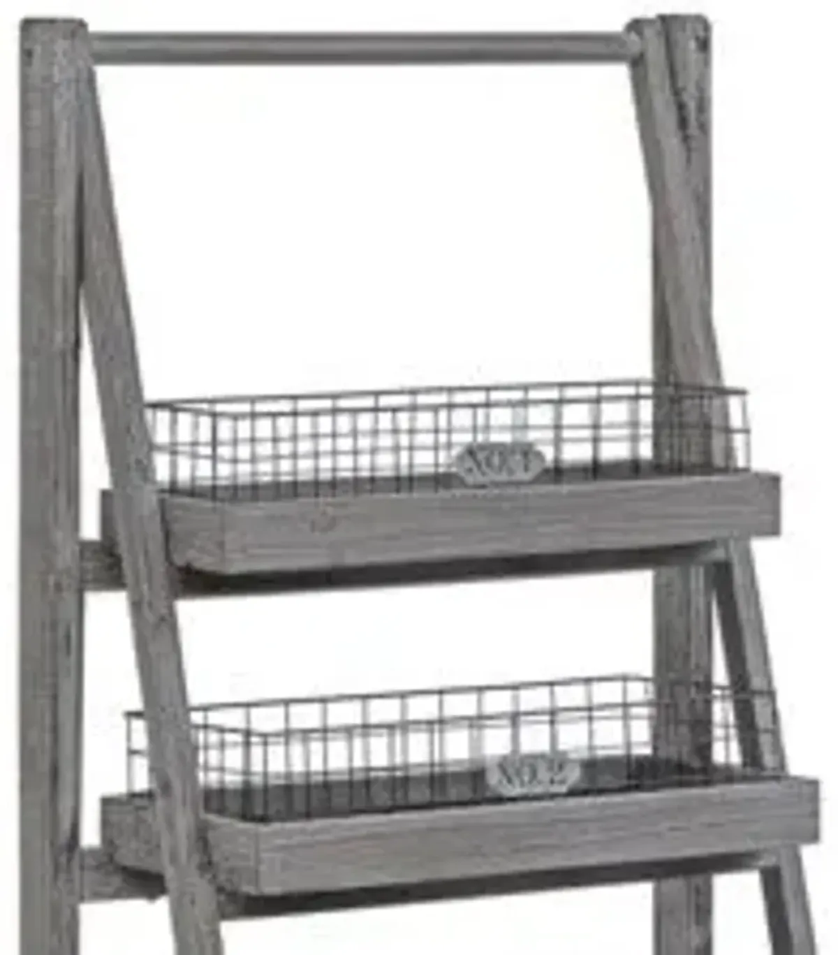 Crestview Hastings Charcoal Grey Angled Etagere