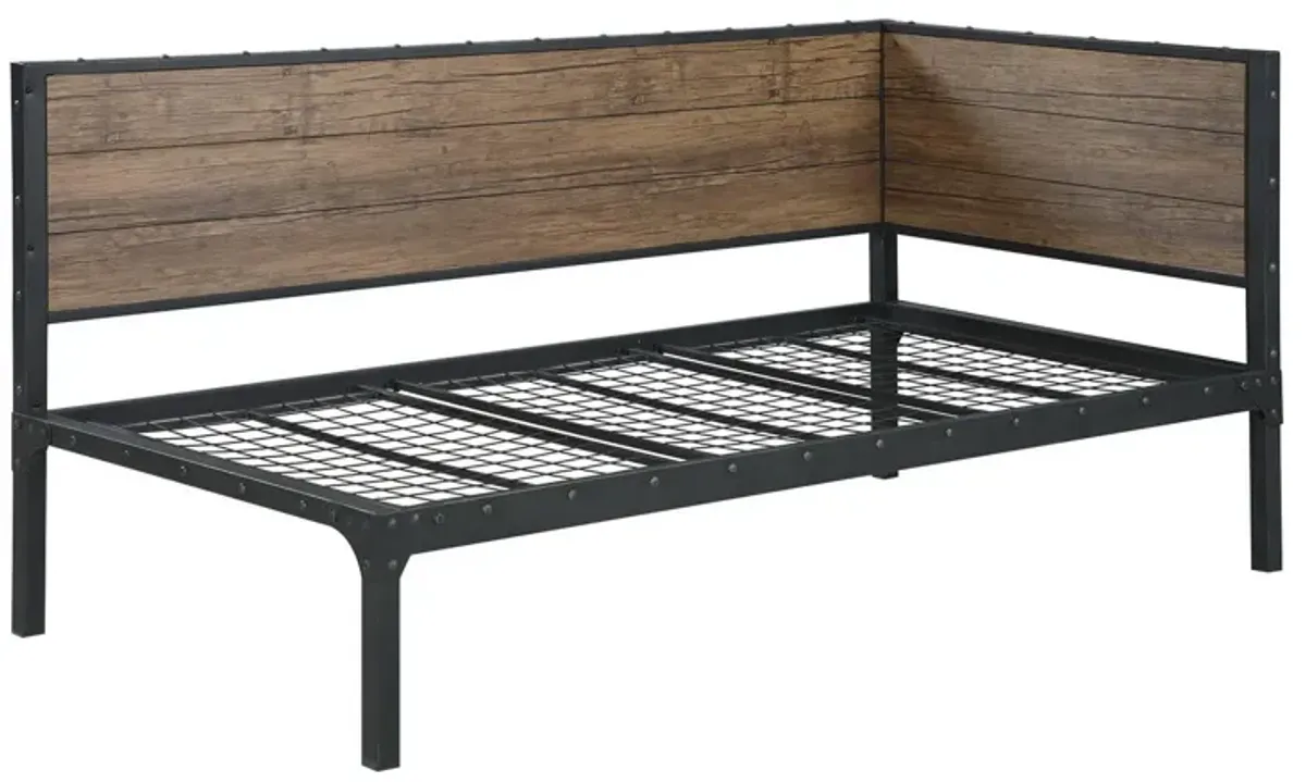 Coaster Getler Metal Twin Daybed Weathered Chestnut