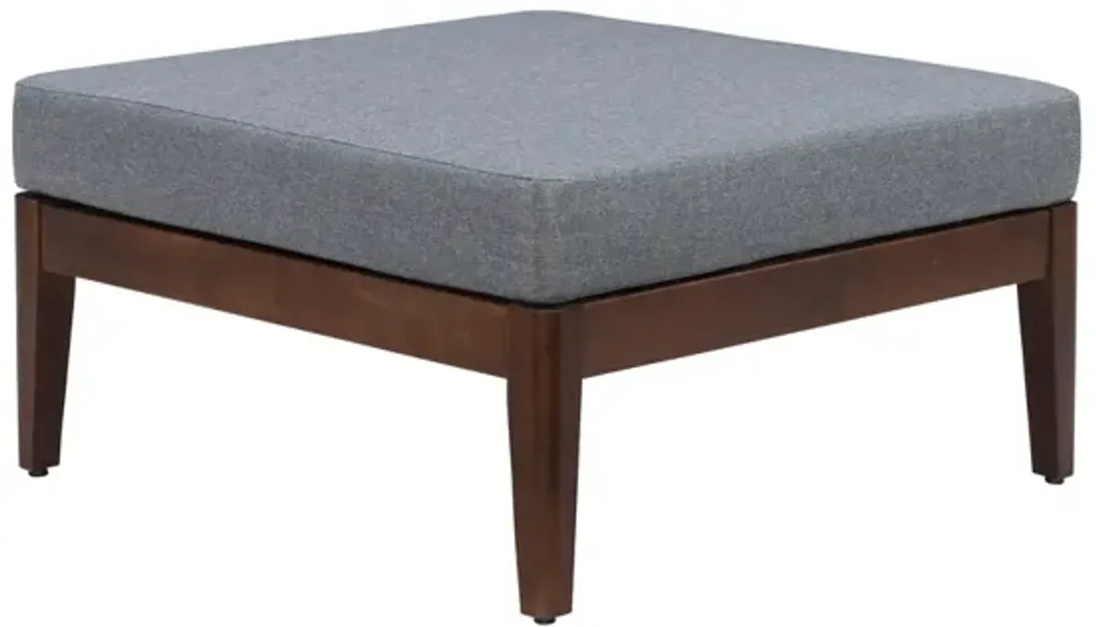 Linon Summerlyn Walnut Ottoman