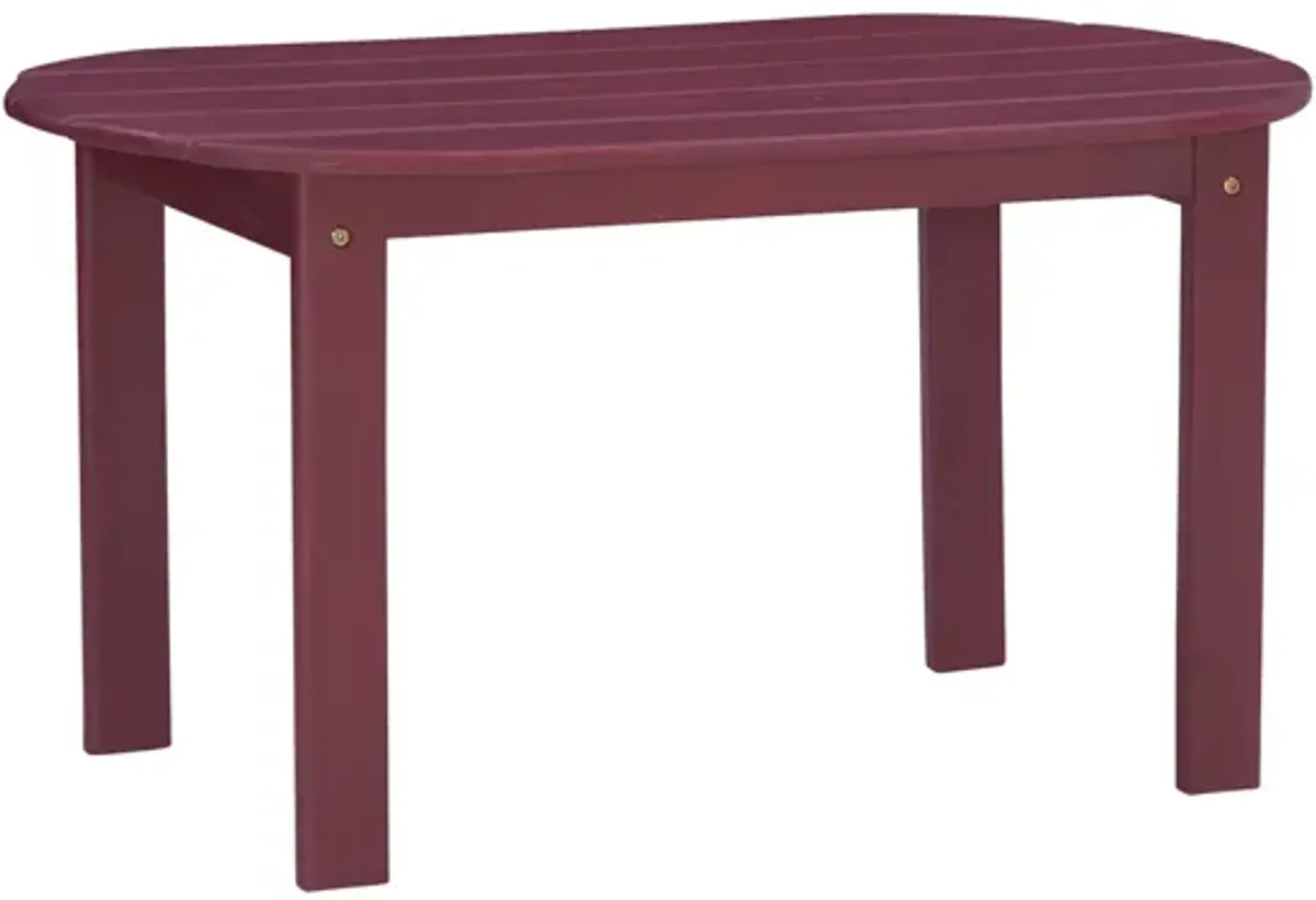 Linon Adirondack Red Coffee Table