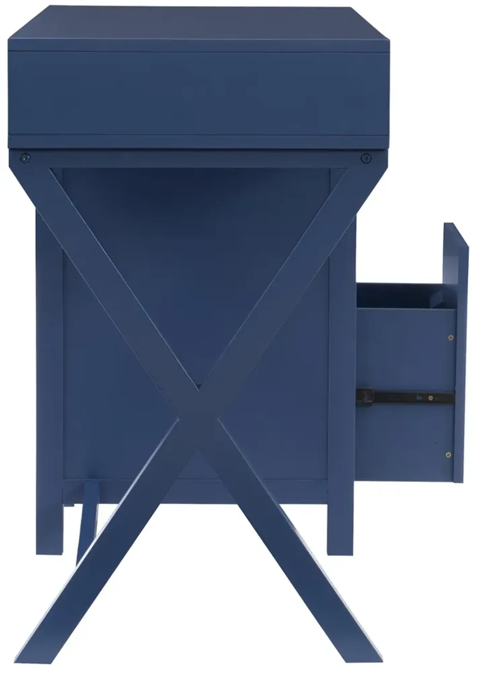 Linon Peggy Side Storage Desk Navy