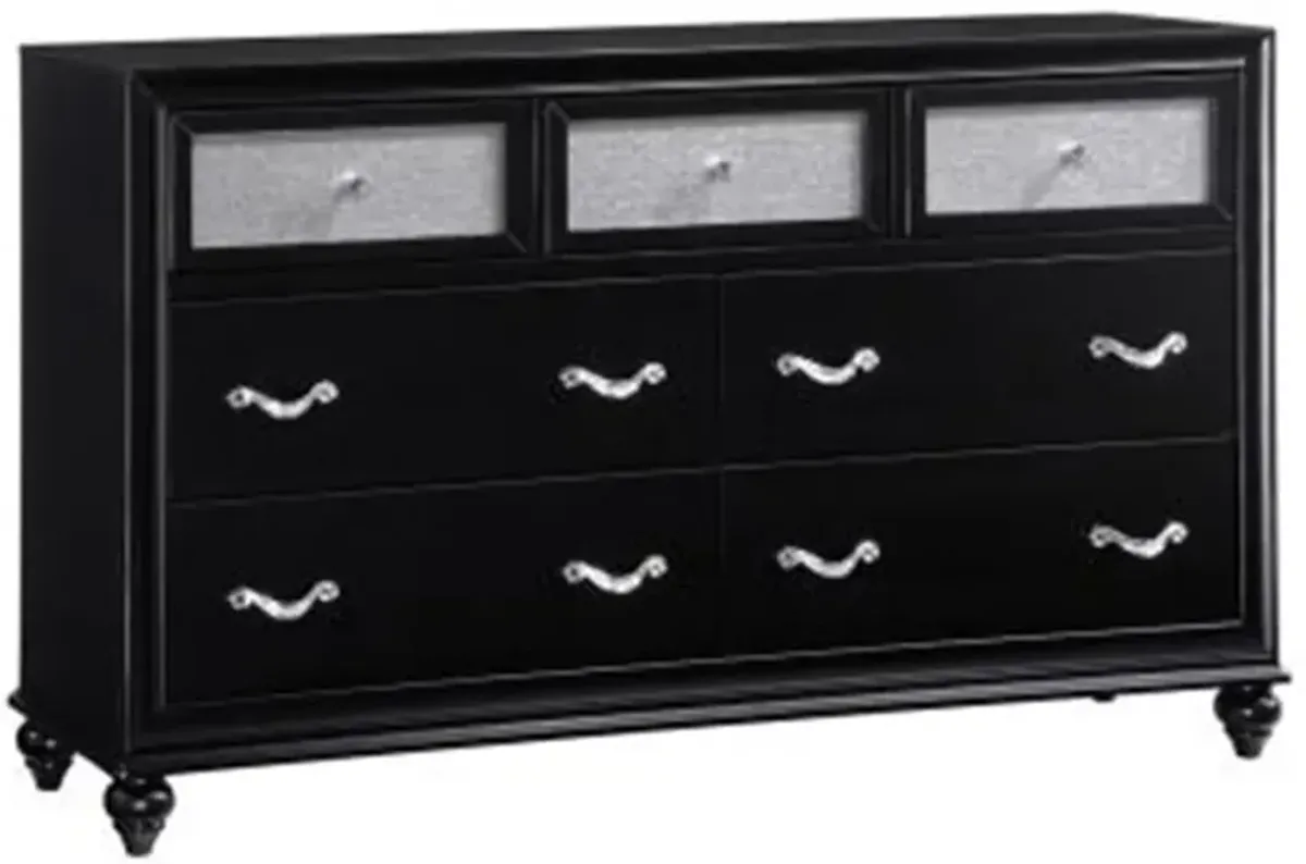 Coaster Barzini 7-Drawer Dresser Black