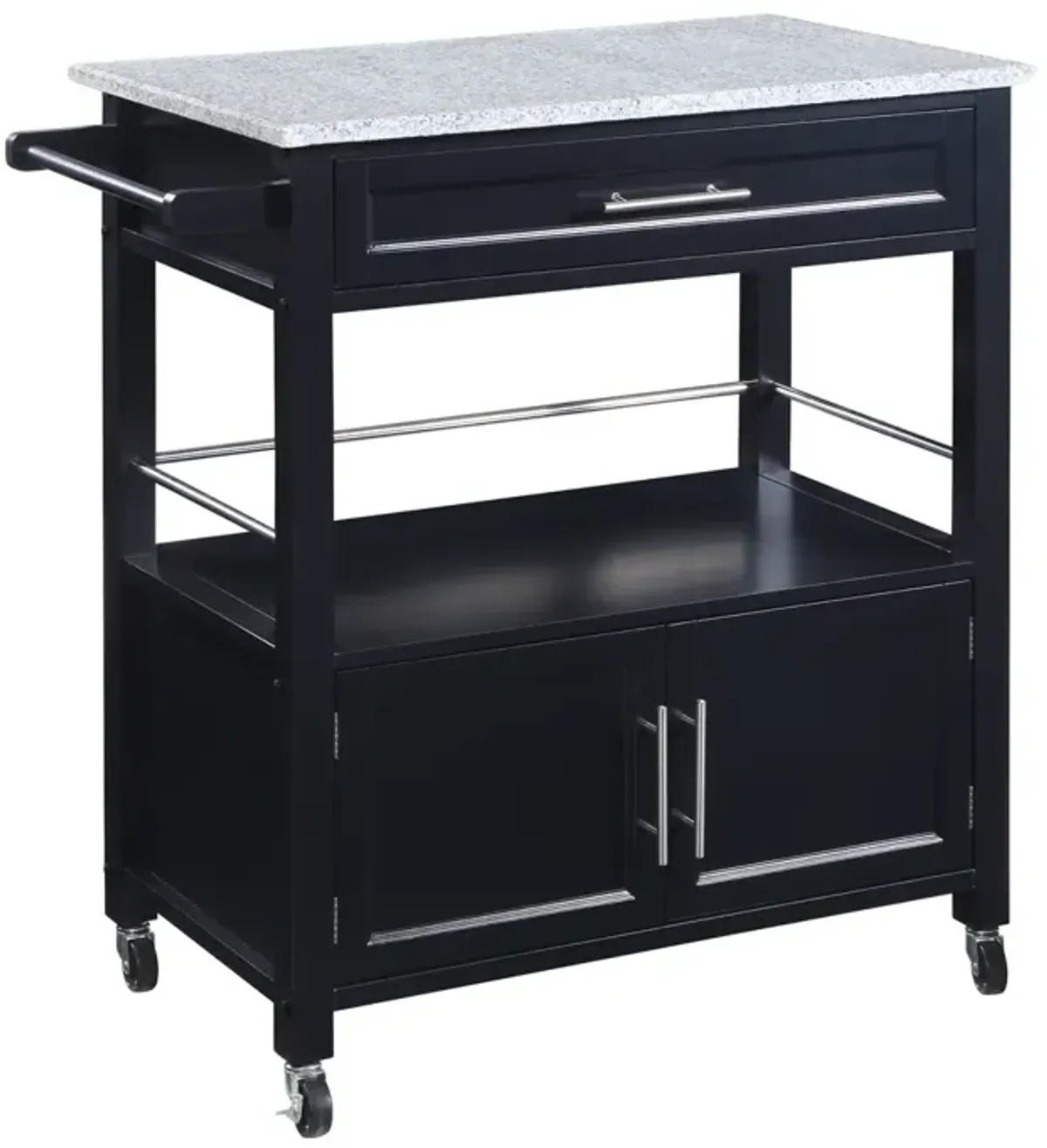 Linon Cameron Kitchen Cart with Granite Top