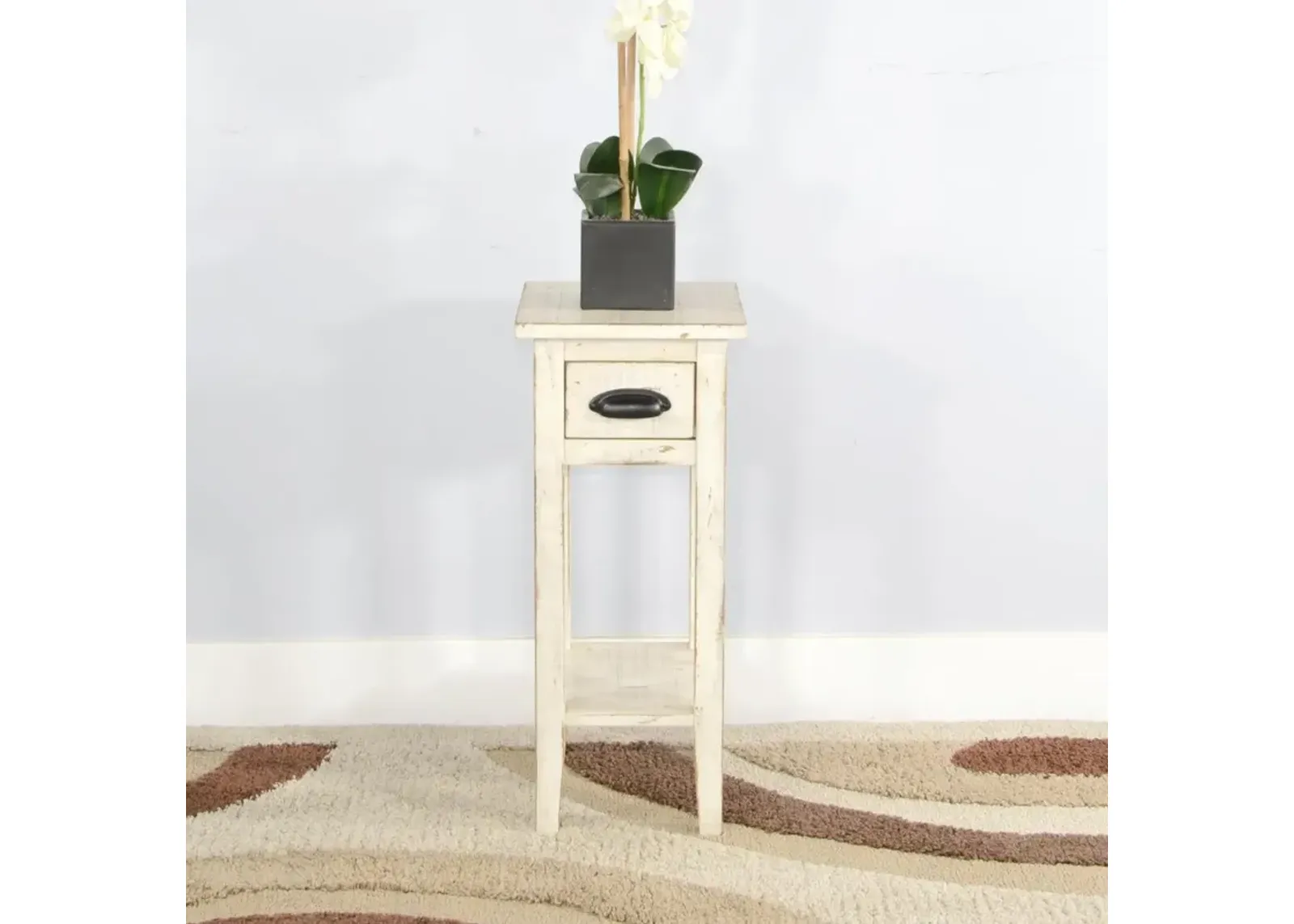 Sunny Designs Marina White Sand Chair 28 Inch Side Table