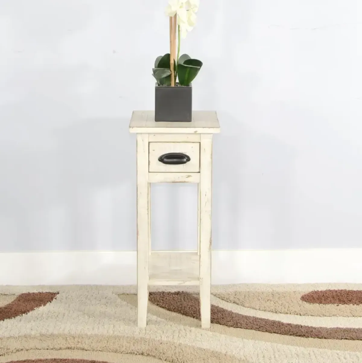 Sunny Designs Marina White Sand Chair 28 Inch Side Table