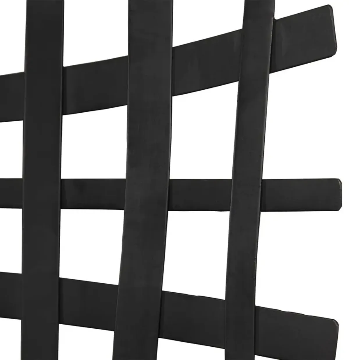 Uttermost Gridlines Matte Black Iron Wall Art Decor