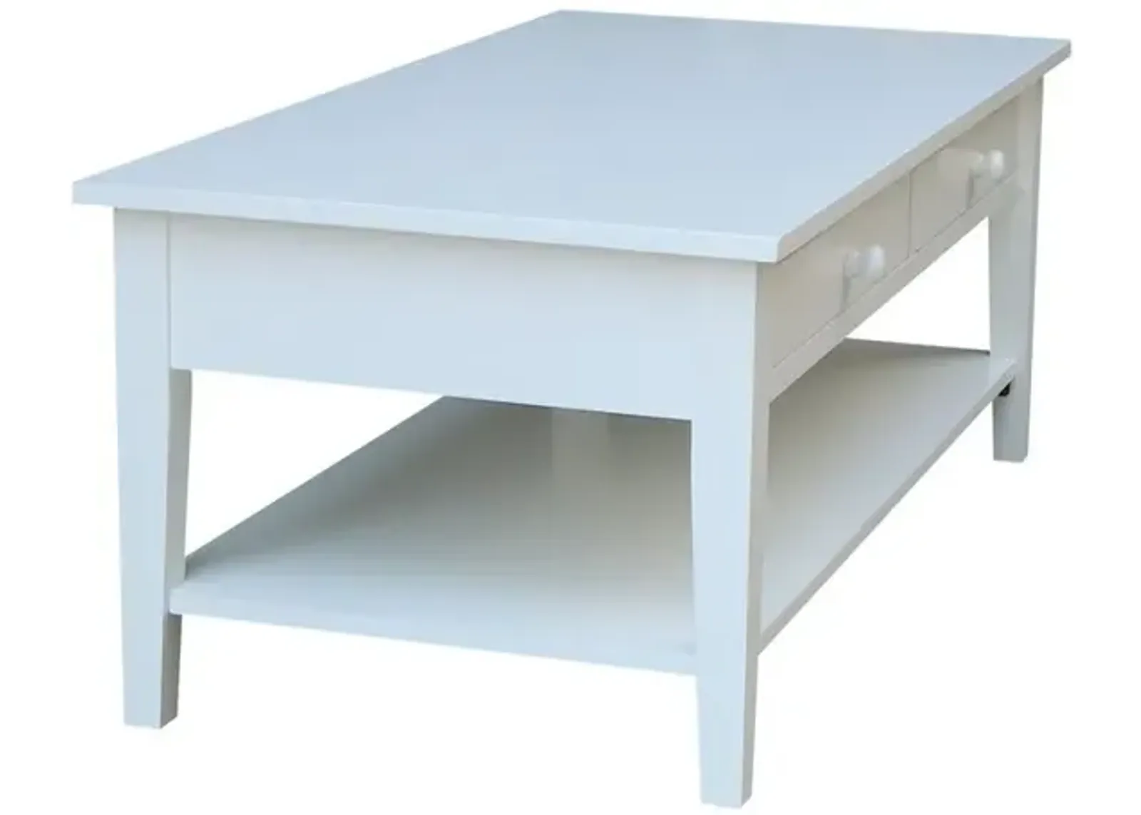 John Thomas Destinations Spencer Coffee Table in Pure White