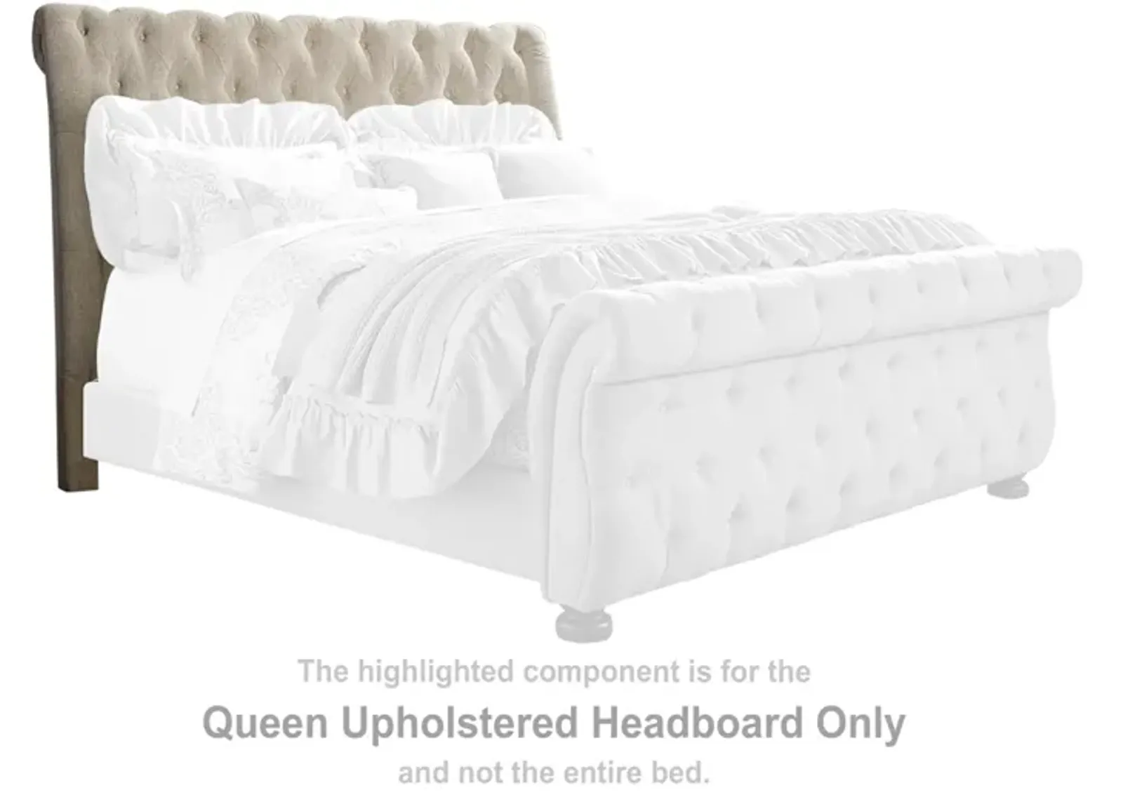 Ashley Willenburg Upholstered Linen Queen Headboard