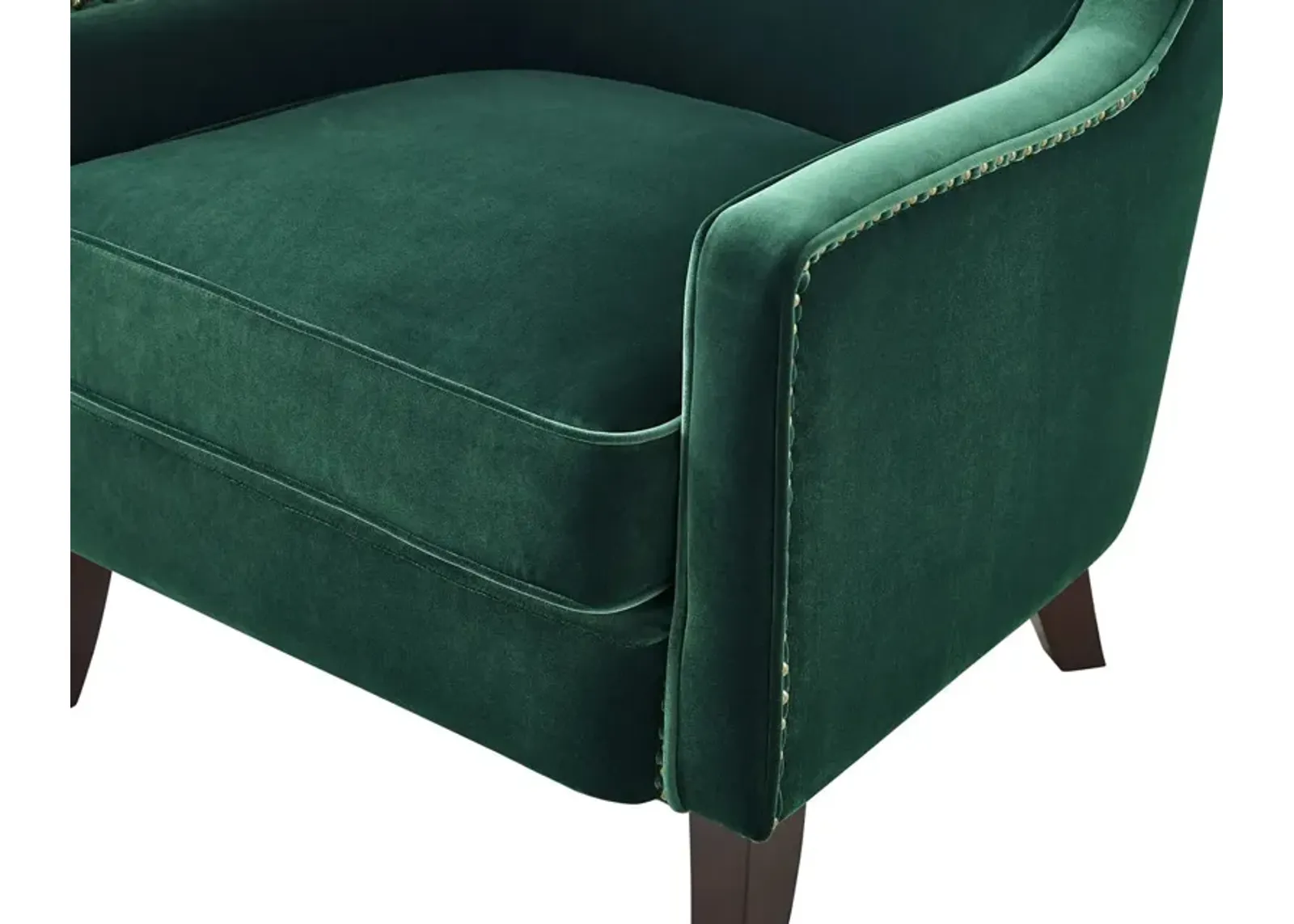 Rosco Emerald Green Accent Barrel Chair