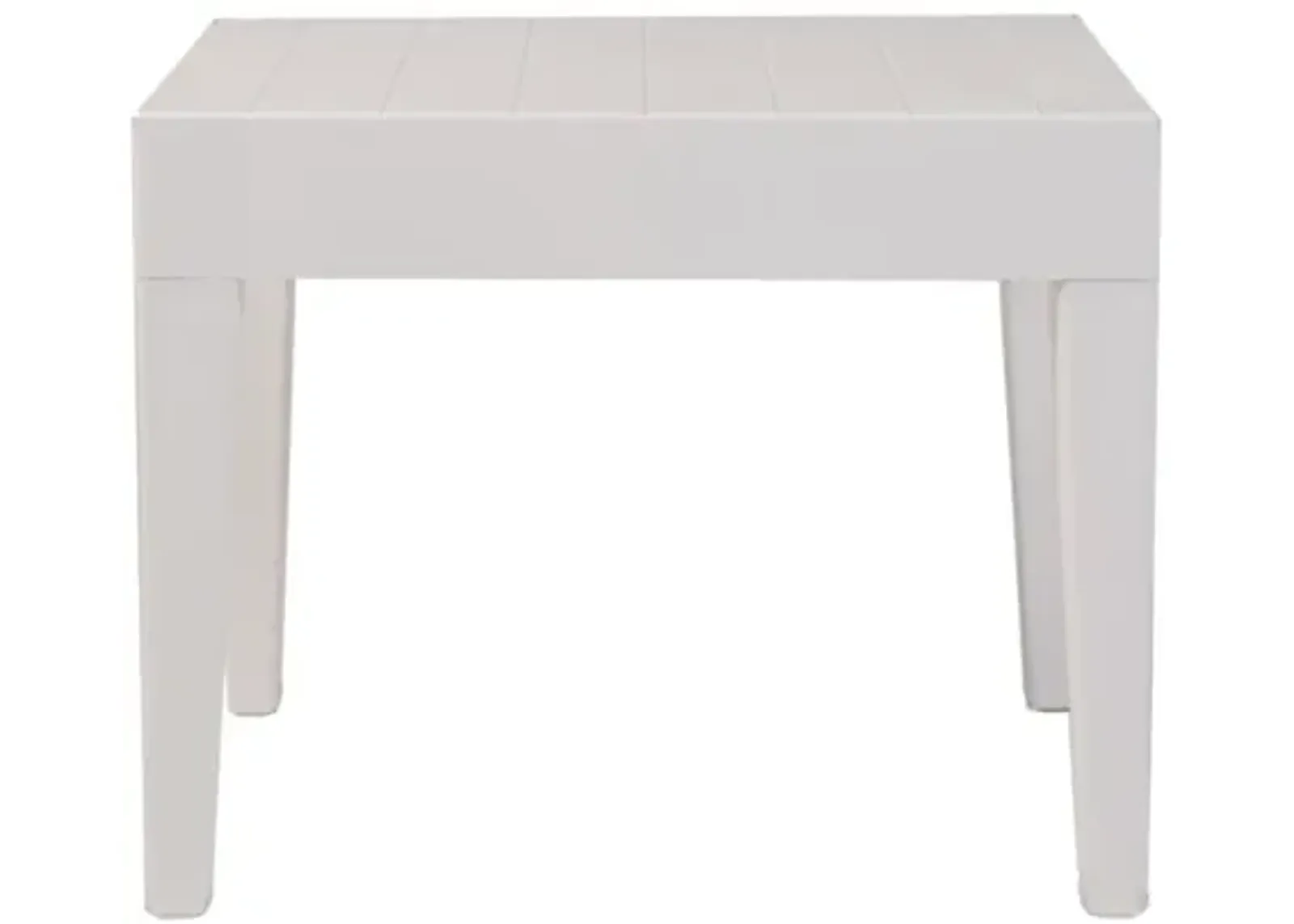 OUTDOOR ALASKA END TABLE IN WHITE