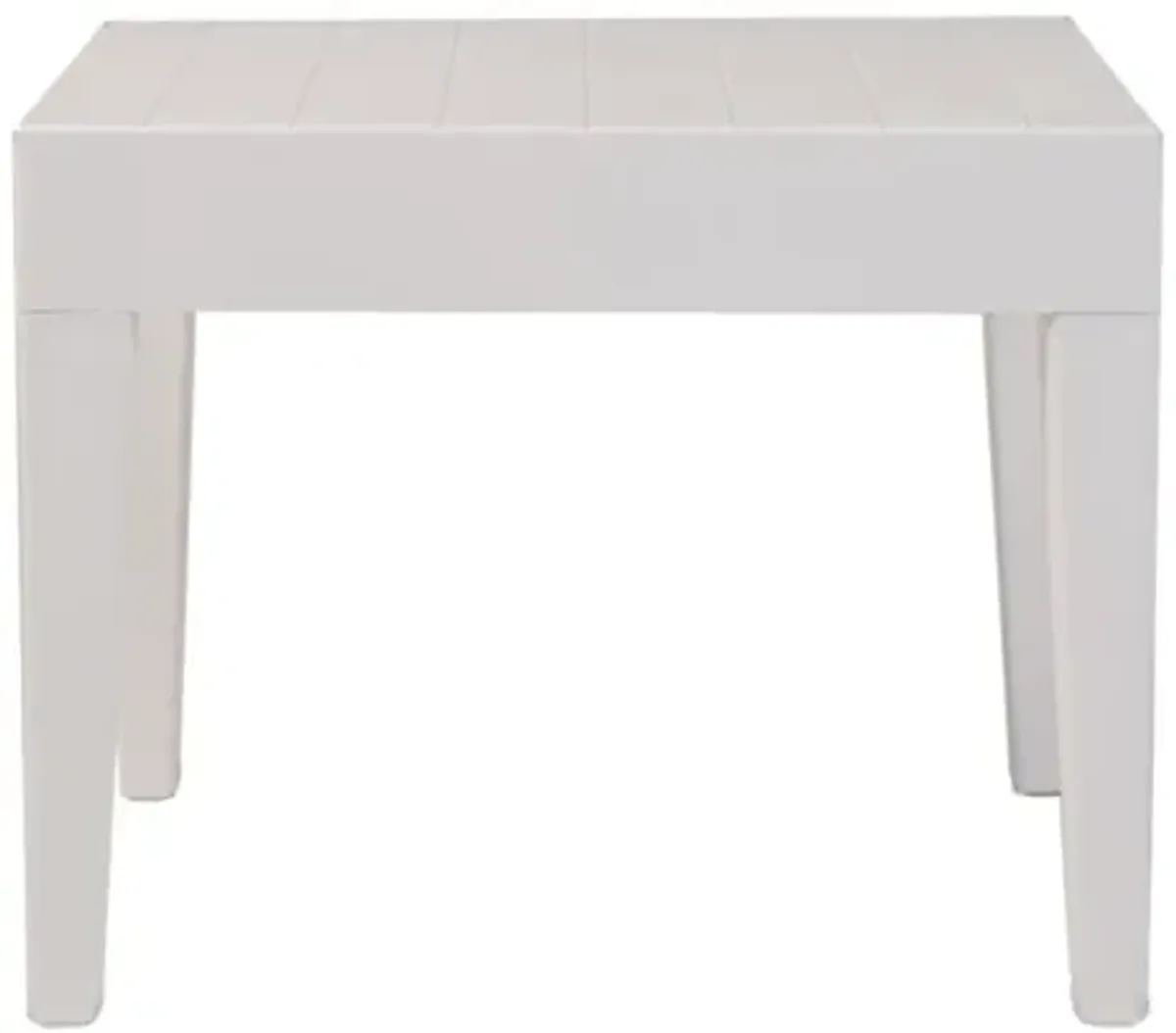 Rainbow Outdoor Alaska End Table in White