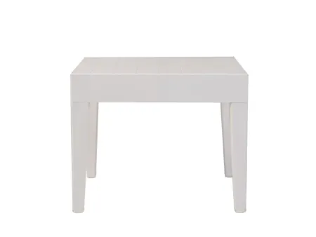 OUTDOOR ALASKA END TABLE IN WHITE