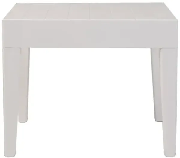 Rainbow Outdoor Alaska End Table in White