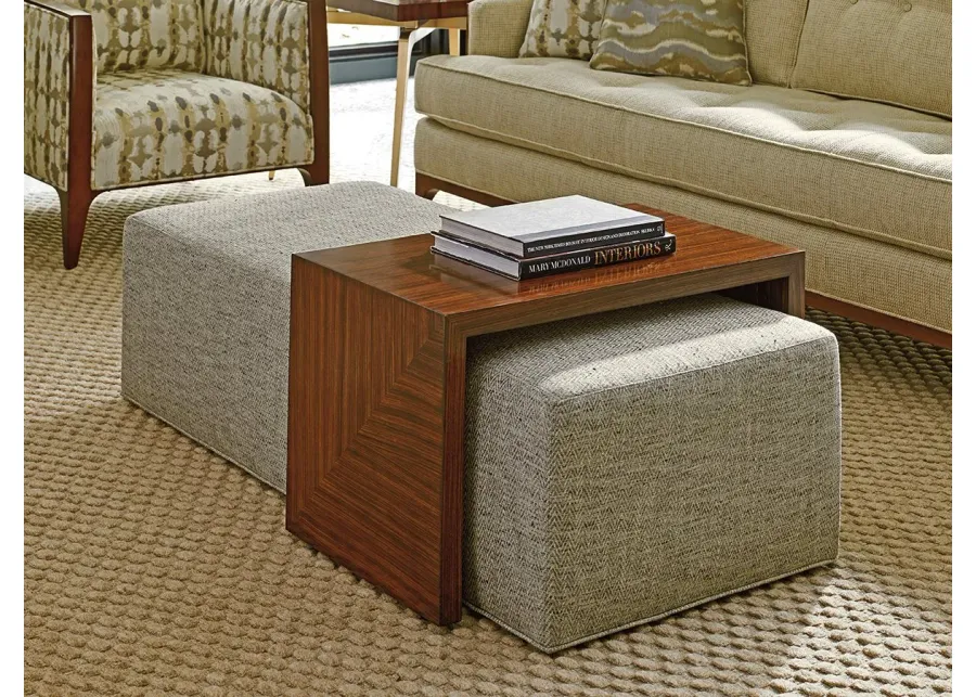 BROADWAY COCKTAIL OTTOMAN W/SLIDE LEXINGTON UPHOLSTERY