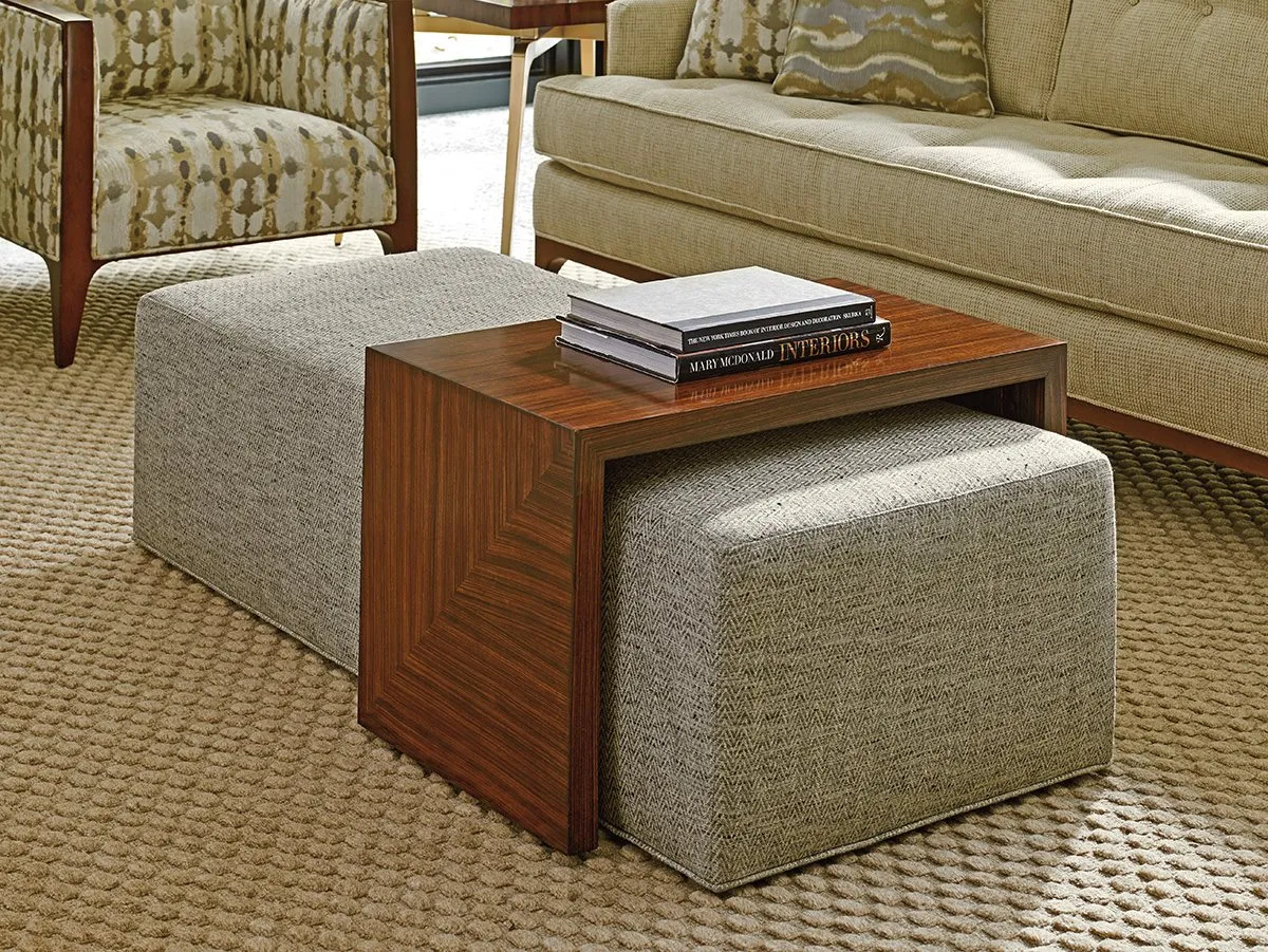 BROADWAY COCKTAIL OTTOMAN W/SLIDE LEXINGTON UPHOLSTERY