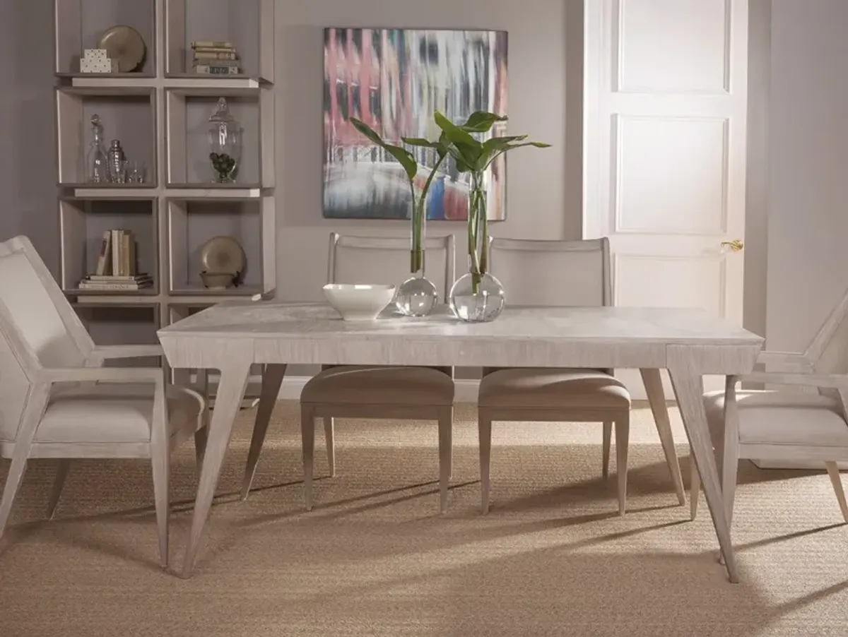 Artistica Home by Lexington Cohesion Program Haiku 71 Inch Rectangular Wood Dining Table White Washed