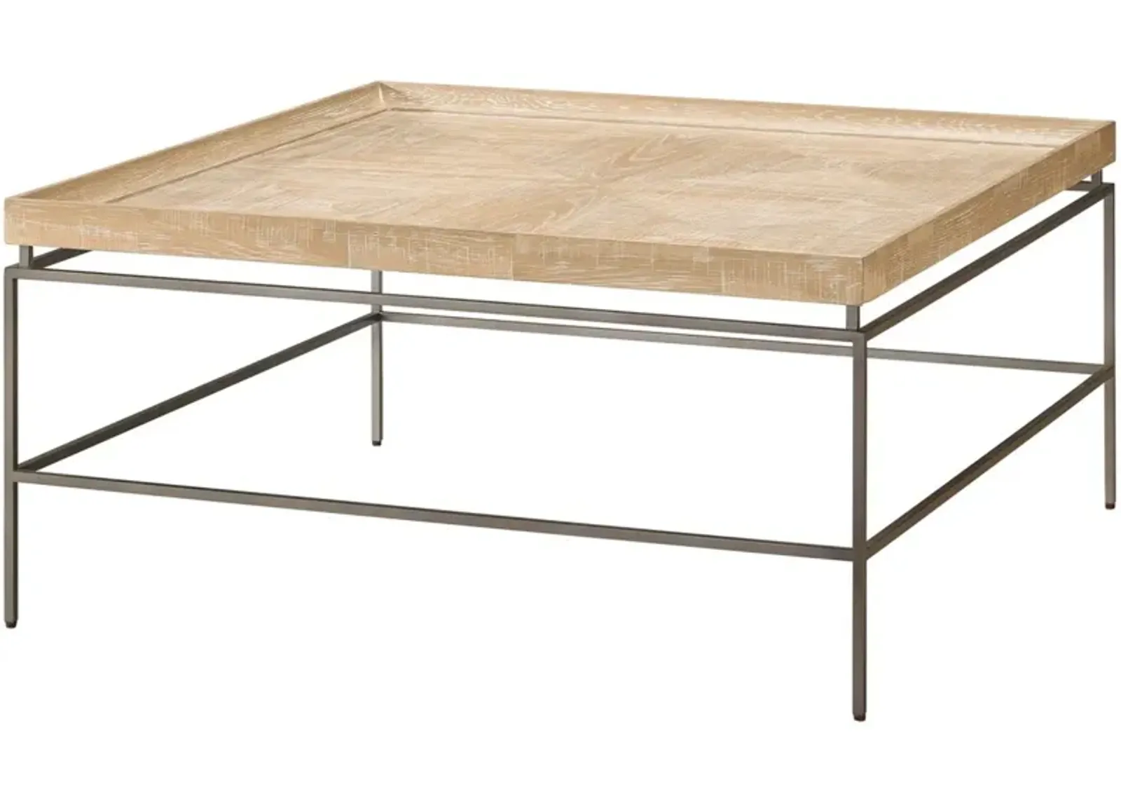 Universal Modern Farmhouse Galen Pepper/Rustic Oak Coffee Table