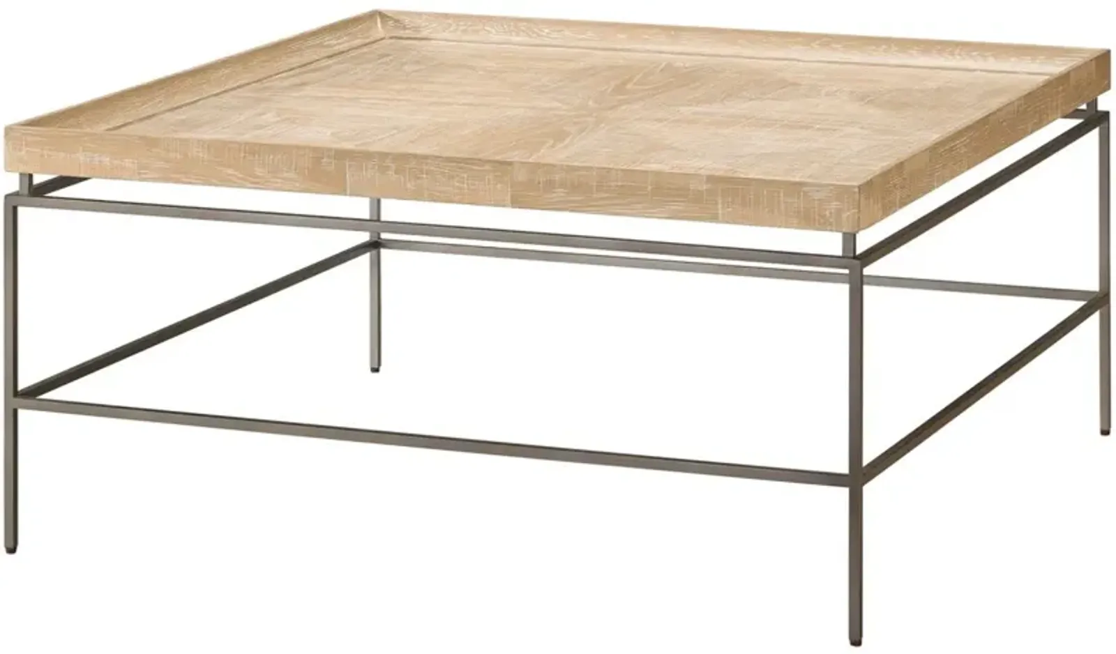 Universal Modern Farmhouse Galen Pepper/Rustic Oak Coffee Table