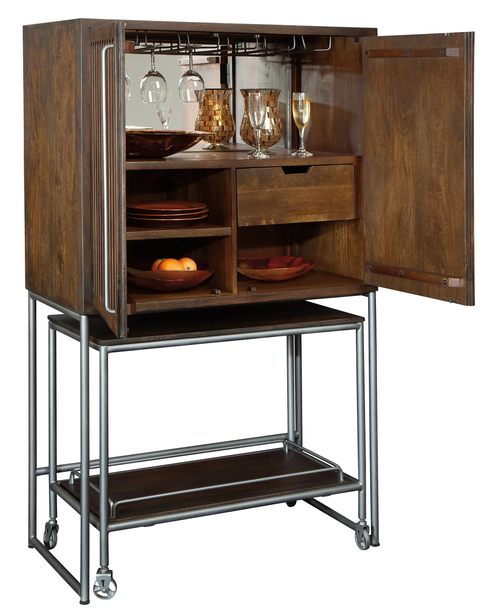 BAR CART WINE & BAR CABINET