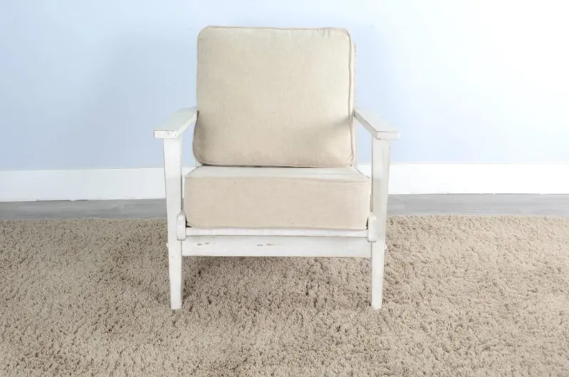 MARINA WHITE SAND ARMCHAIR WITH CUSHIONS