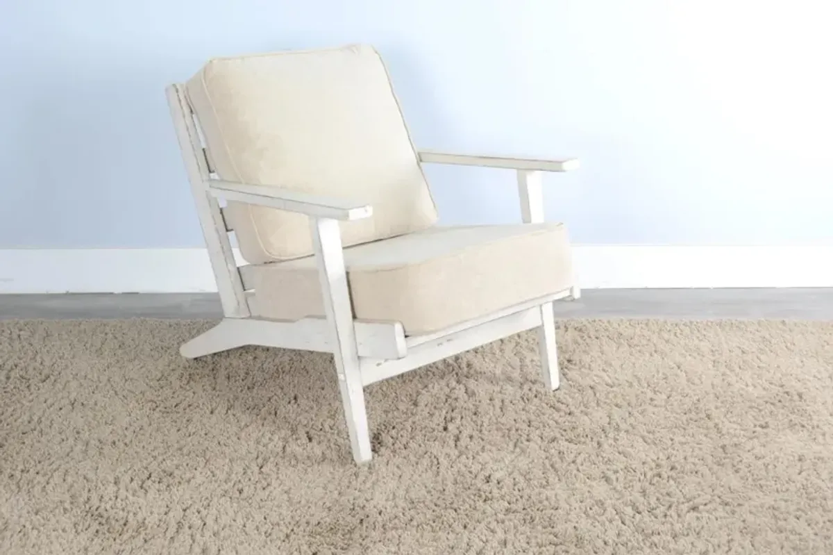 Sunny Designs Marina White Sand Armchair with Cushions