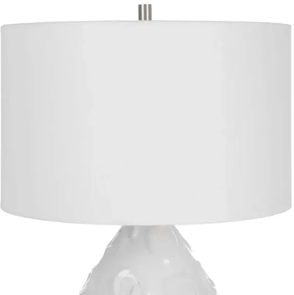 Uttermost Loop White Table Lamp