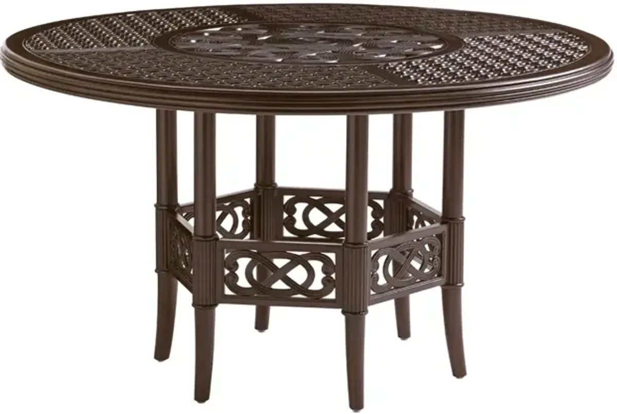 Tommy Bahama Outdoor by Lexington Royal Kahala Black Sands Dining Table with Cast Top