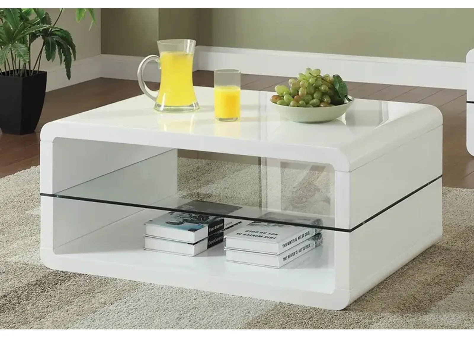 COFFEE TABLE GLOSSY WHITE