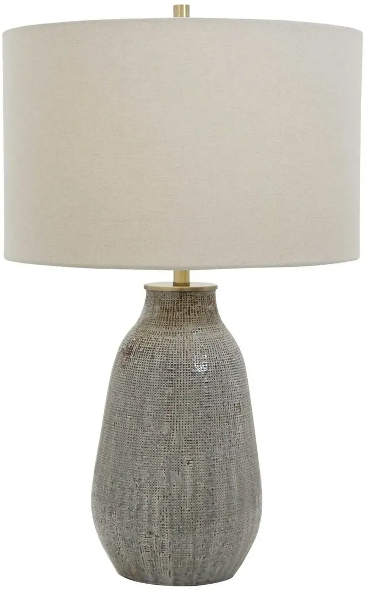 Uttermost Monacan Gray Textured Table Lamp