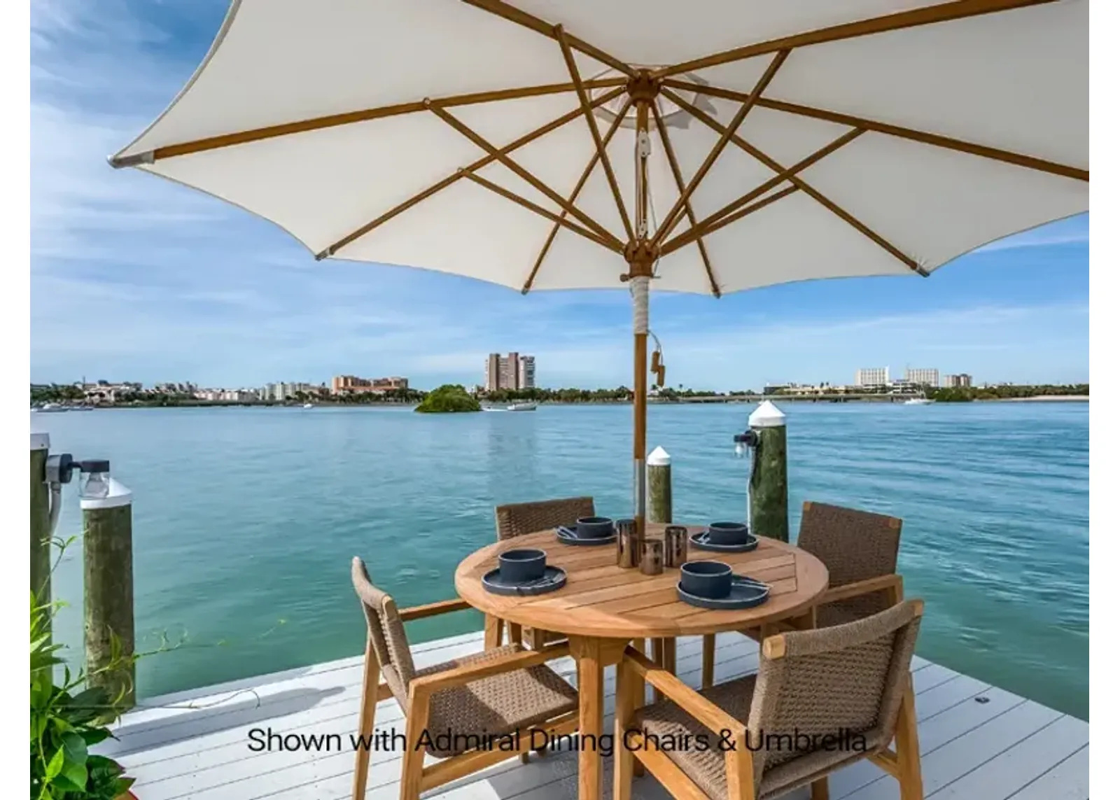 Royal Teak Admiral Outdoor Round Dining Table