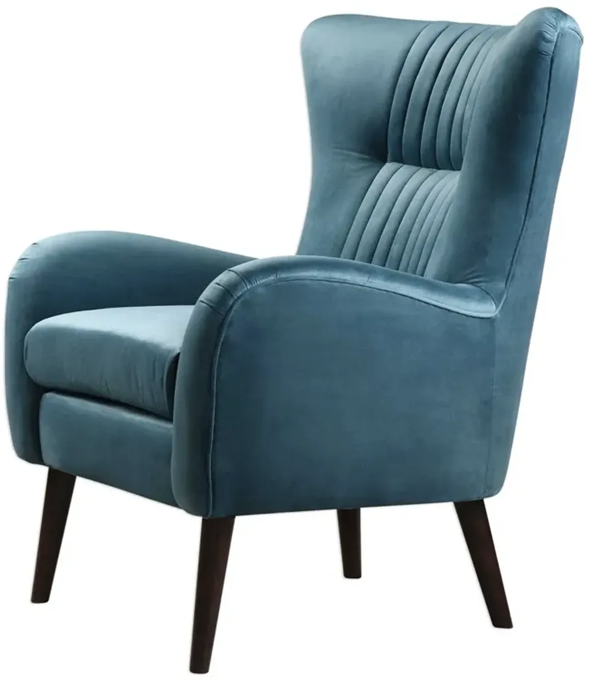 Uttermost Dax Teal Blue Accent Chair