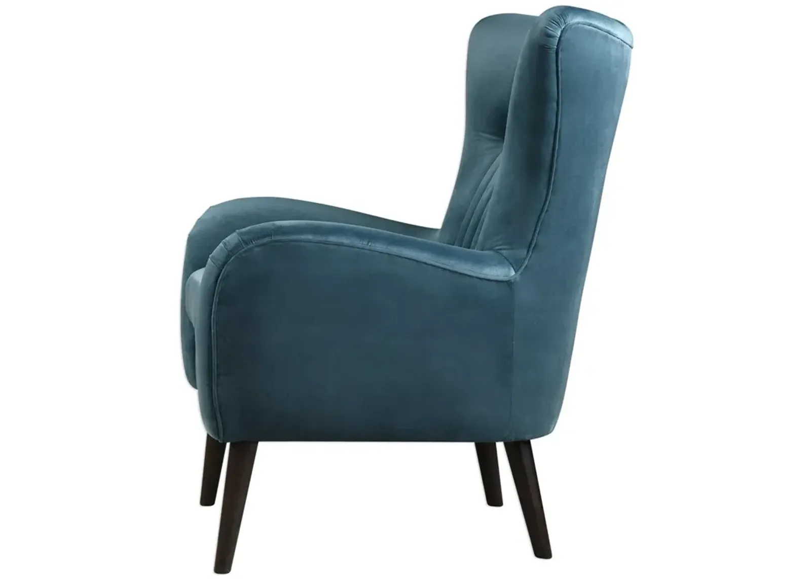 Uttermost Dax Teal Blue Accent Chair