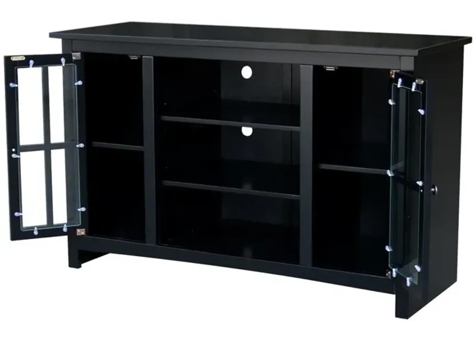 John Thomas Destinations 48 Inch TV Stand in Black