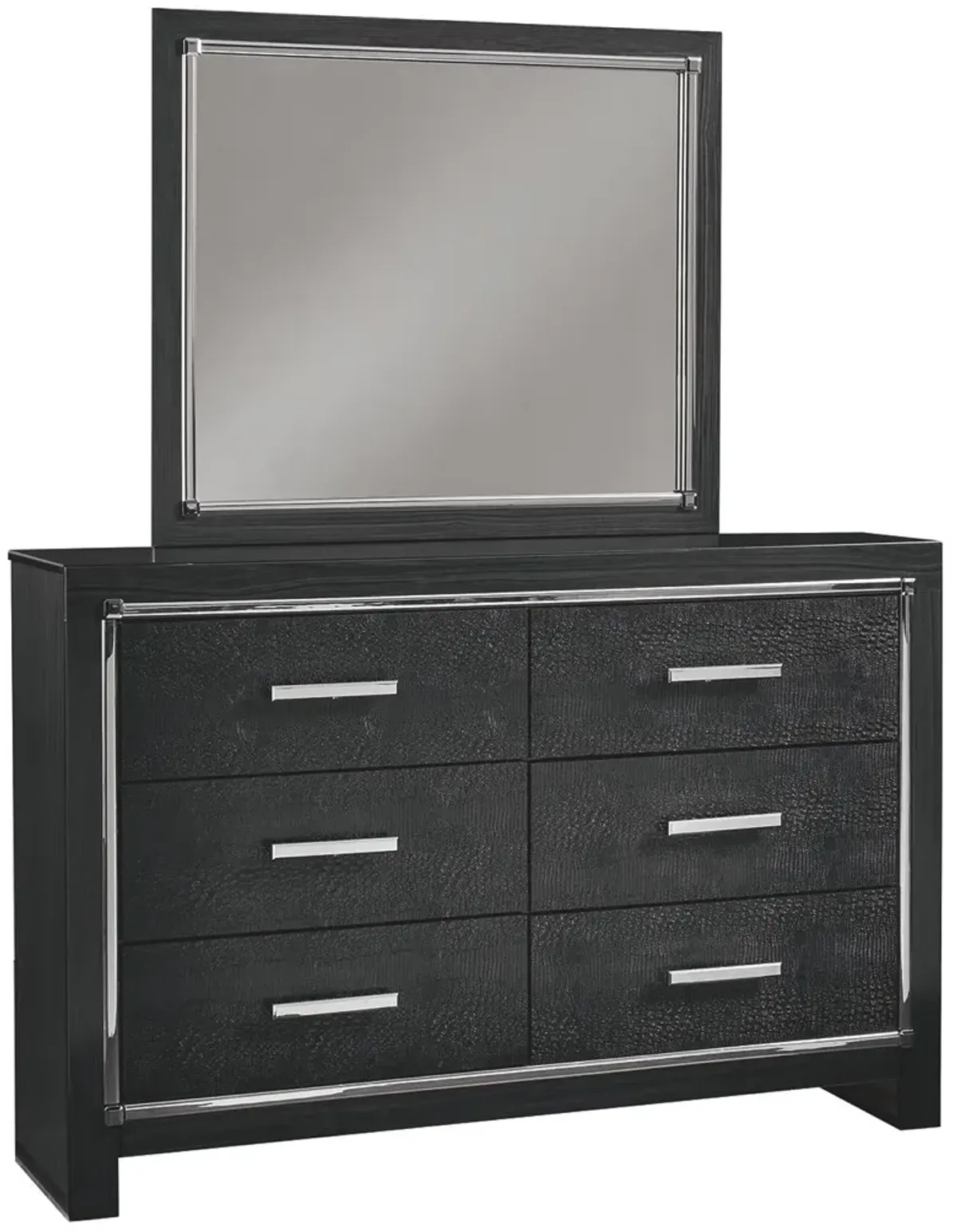 Ashley Kaydell Black Dresser & Mirror