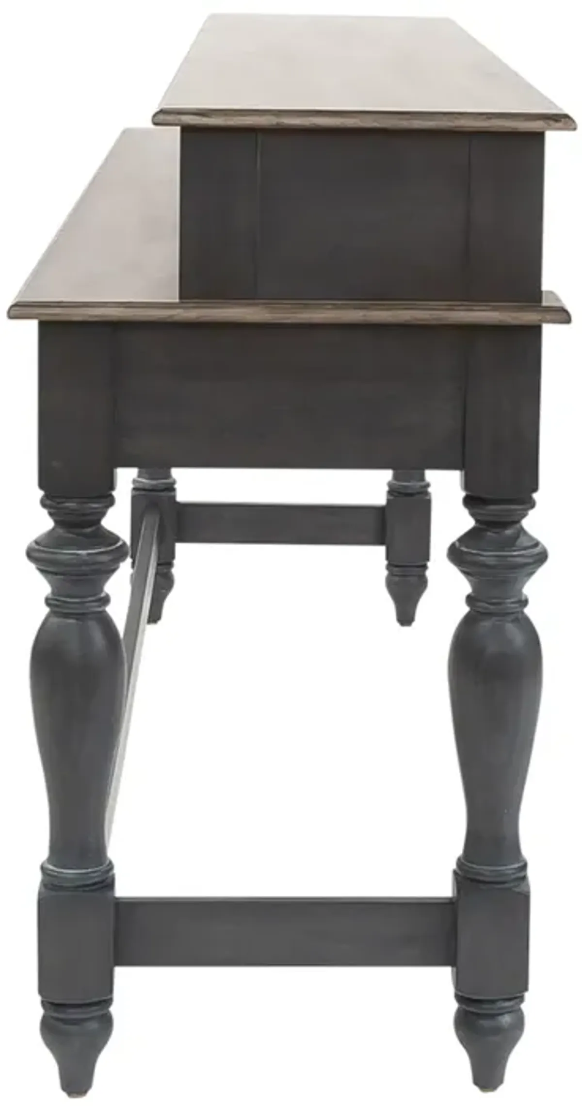 Liberty Furniture Ocean Isle Slate/Weathered Pine Console Bar Table